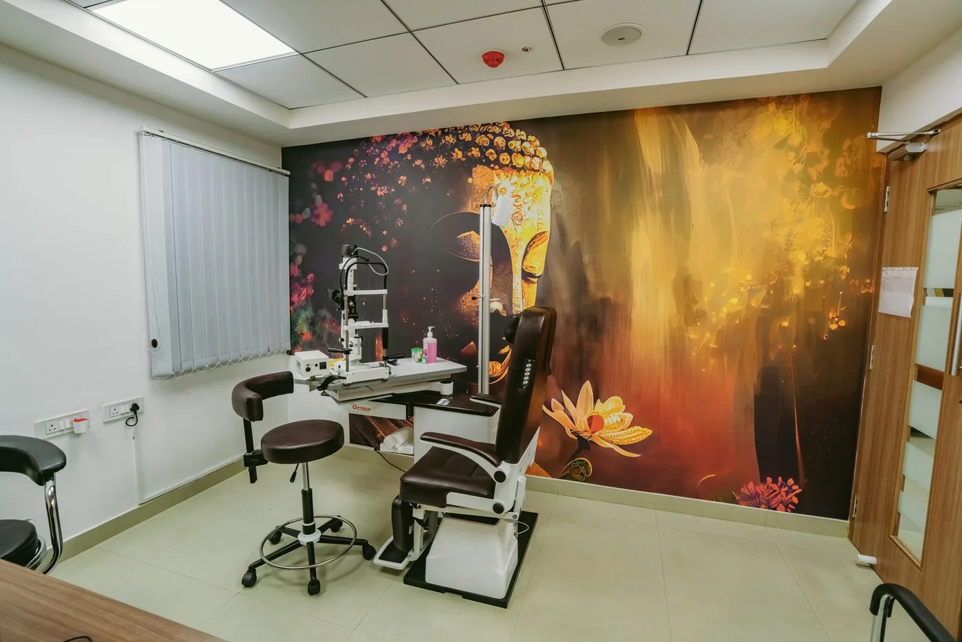 Completed workplace interior at Jakkur Workspaces