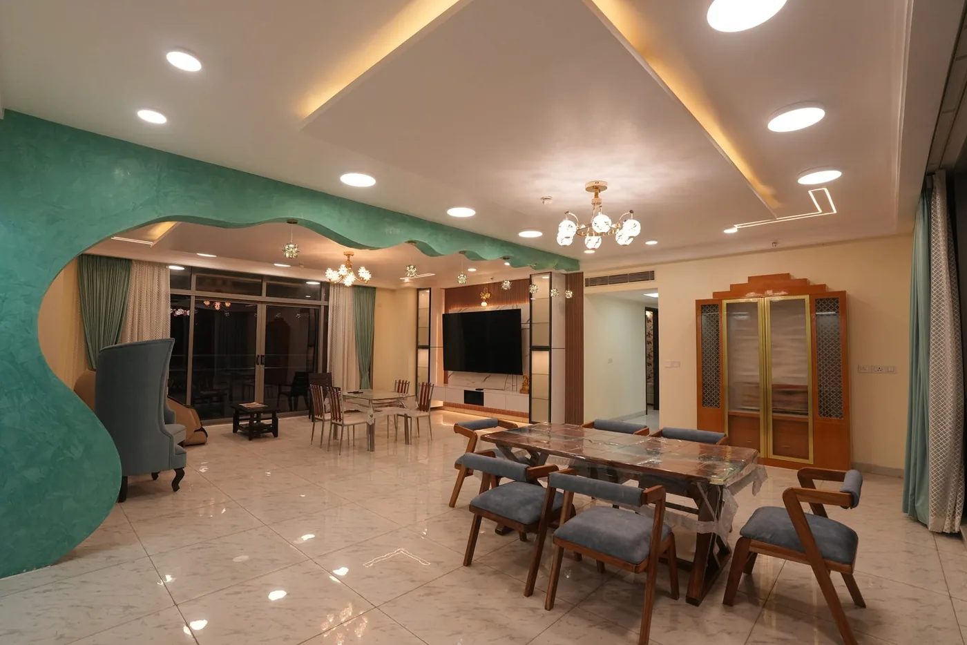 Candidscape residential living room interior